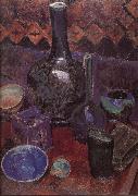 Delaunay, Robert, Still life bottle and object